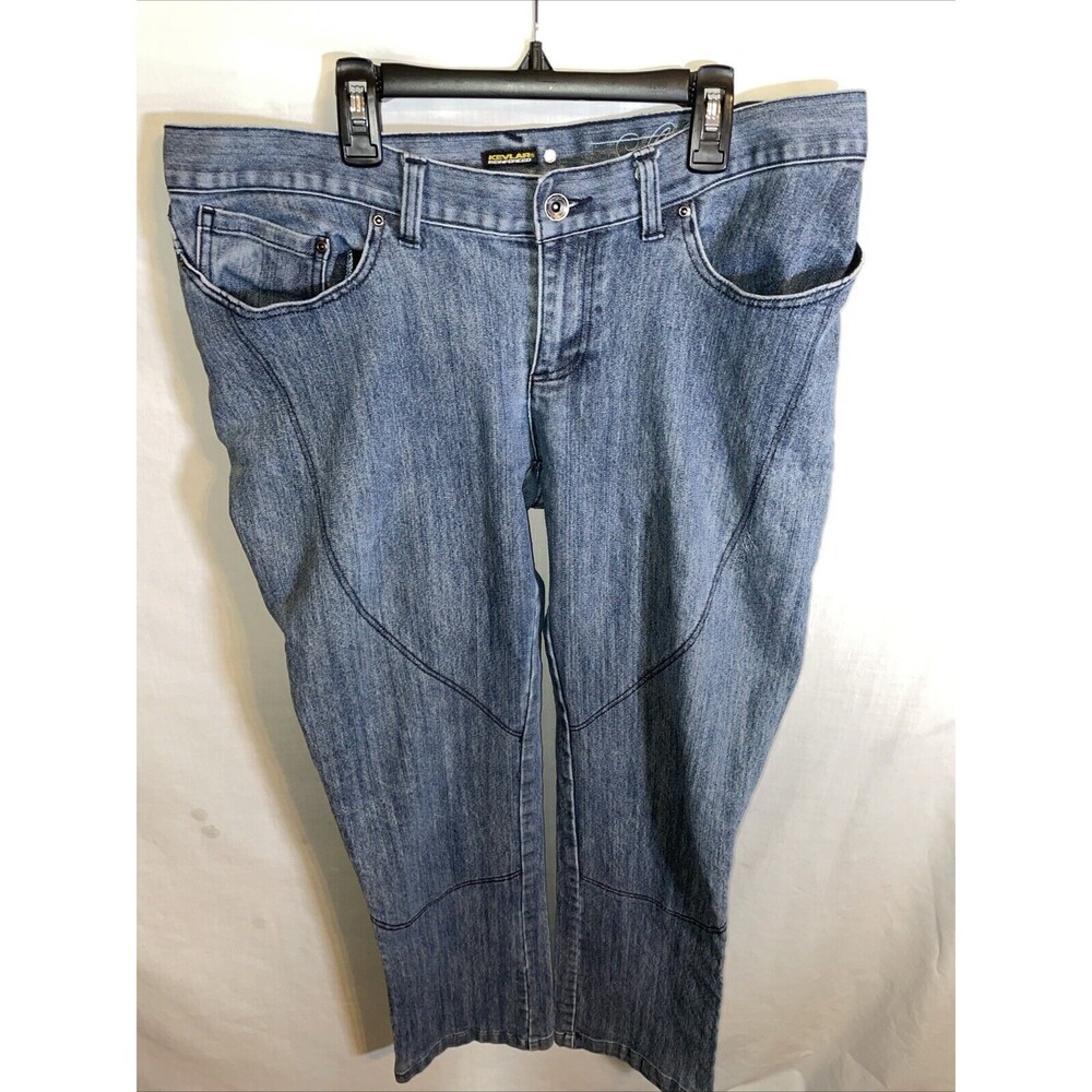 Shift Women’s Armor Jeans Size 35x33 Blue Motorcycle Protective Riding Rugged